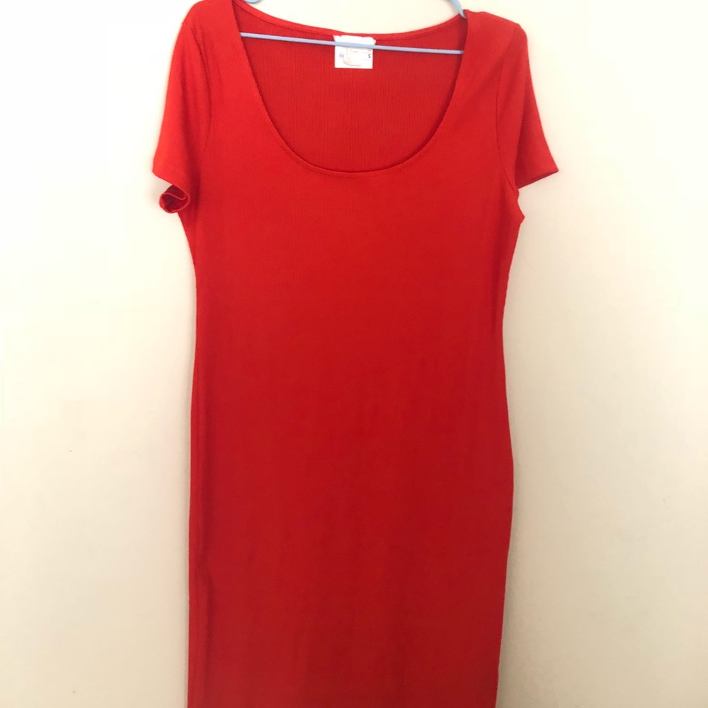 Red Casual Everyday Dress
